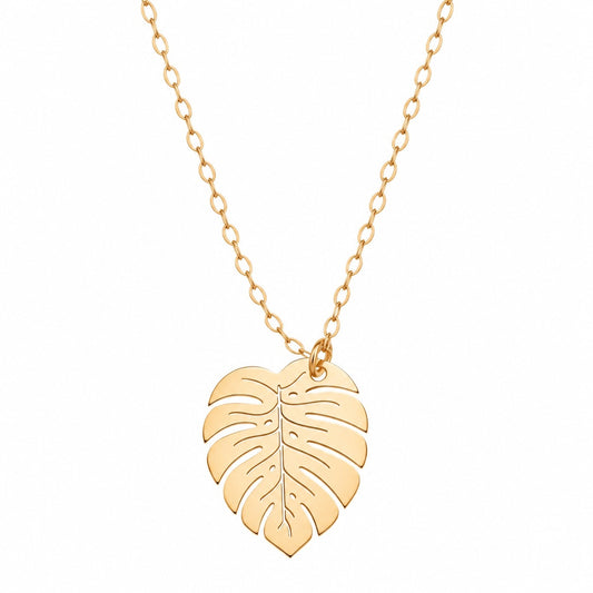 Nature Leaf 18K Gold Necklace