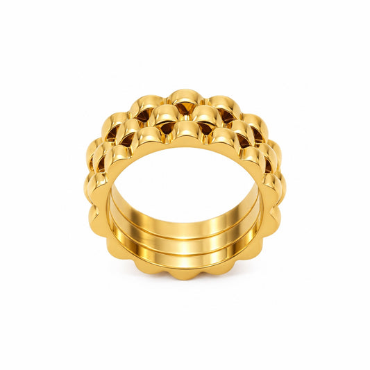 Mechanical Gold Band Ring