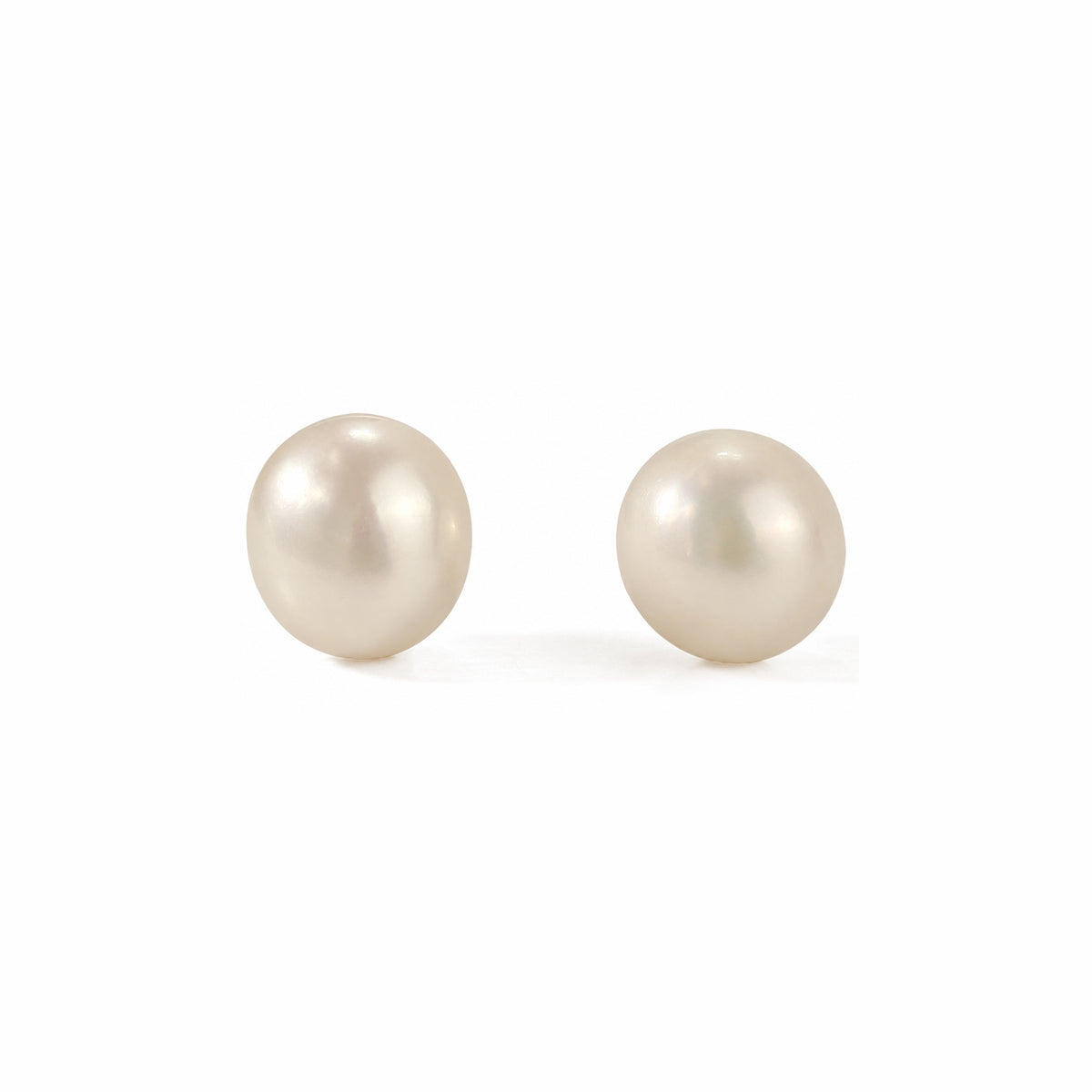 Baroque Pearl Stud Earring - Silver Post