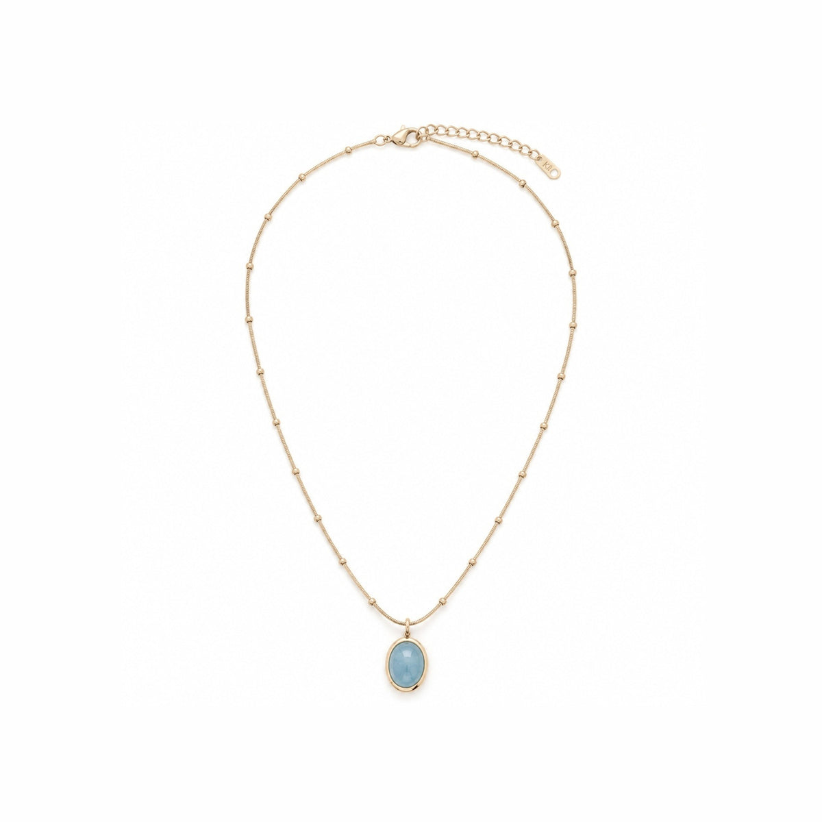 Aquamarine Birthstone Pendant Necklace