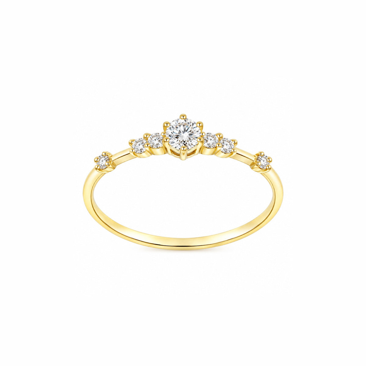 Wedding Dainty Gold Vermeil Ring