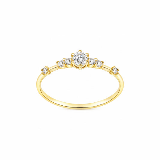 Wedding Dainty Gold Vermeil Ring