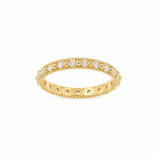 Stackable Thin Zircon Ring