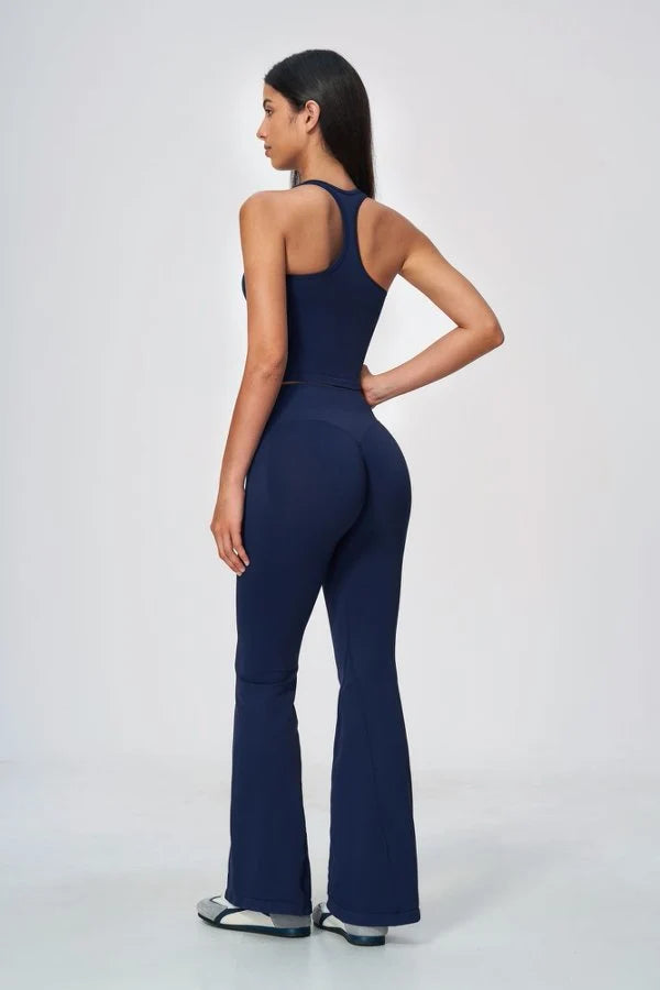 Square Neck Cropped Racerback Tank