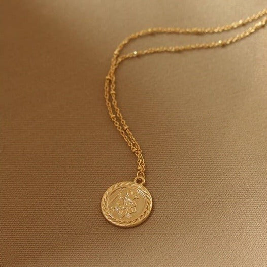 Roma Coin Relievo Necklace