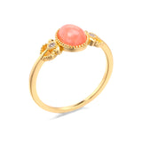 Rhodonite Gold Vermeil Ring