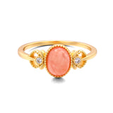 Rhodonite Gold Vermeil Ring