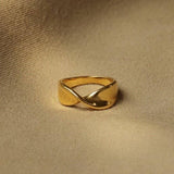 Chic Twisted Tube Ring