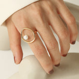 Moon Water Pearl Ring