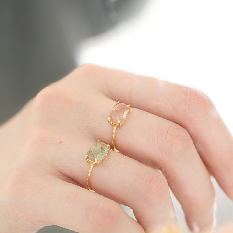 Cube Candy Gold Vermeil Ring