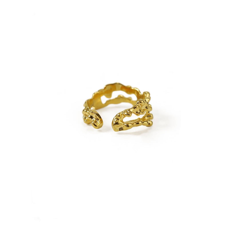 Lava Double Layer Open Ring