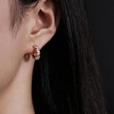 Zircon Hoop Earring