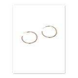 White Gold Big Hoop Earring