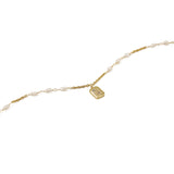 Rosary Star Pearl Chain Necklace