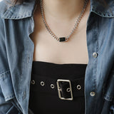 BLACK DIAMOND CHAIN NECKLACE