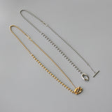 ROUND SHACKLE 18K GOLD NECKLACE