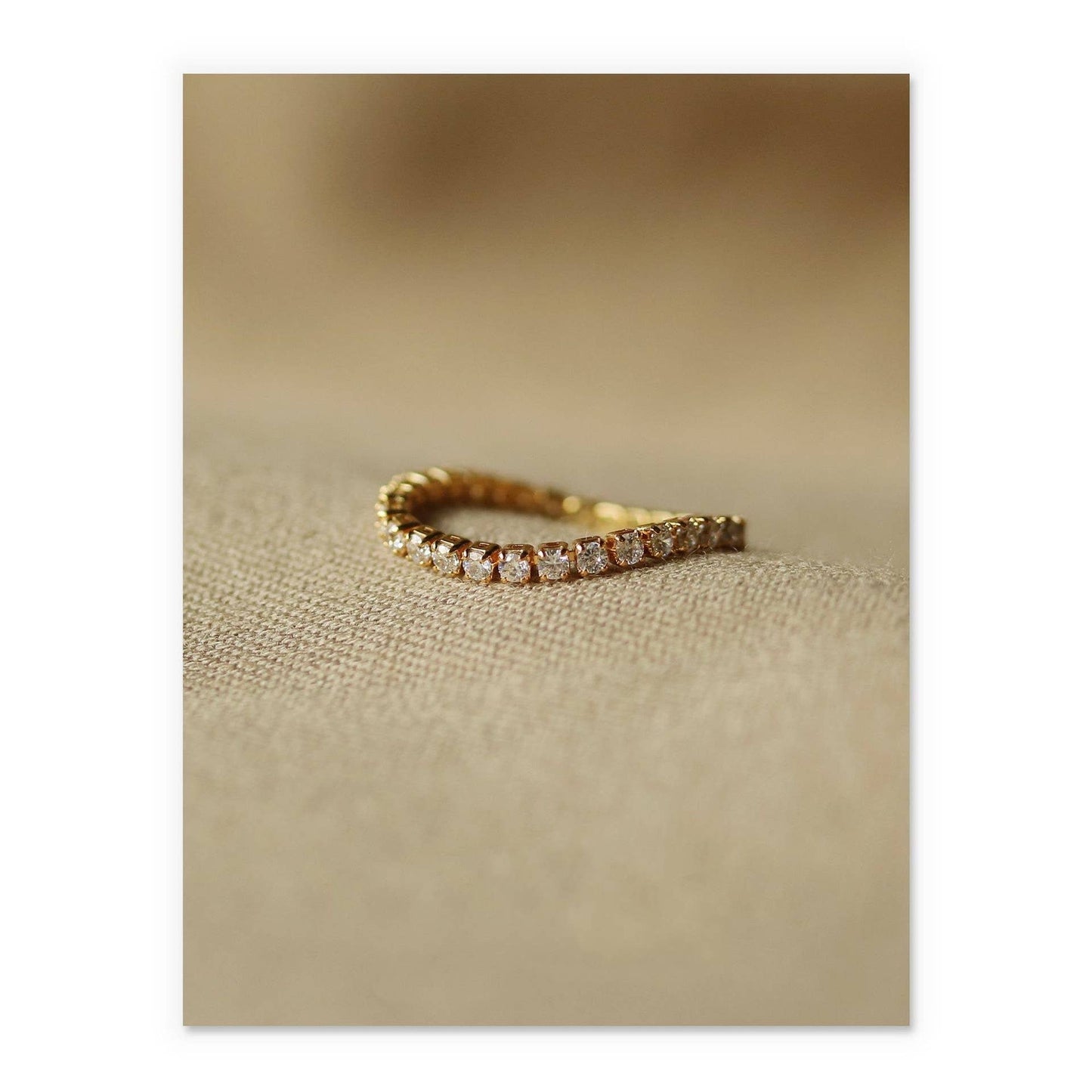 ZIRCON THIN CHAIN RING