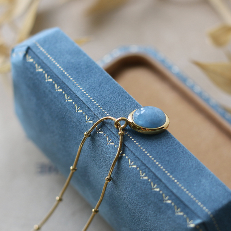 Aquamarine Birthstone Pendant Necklace