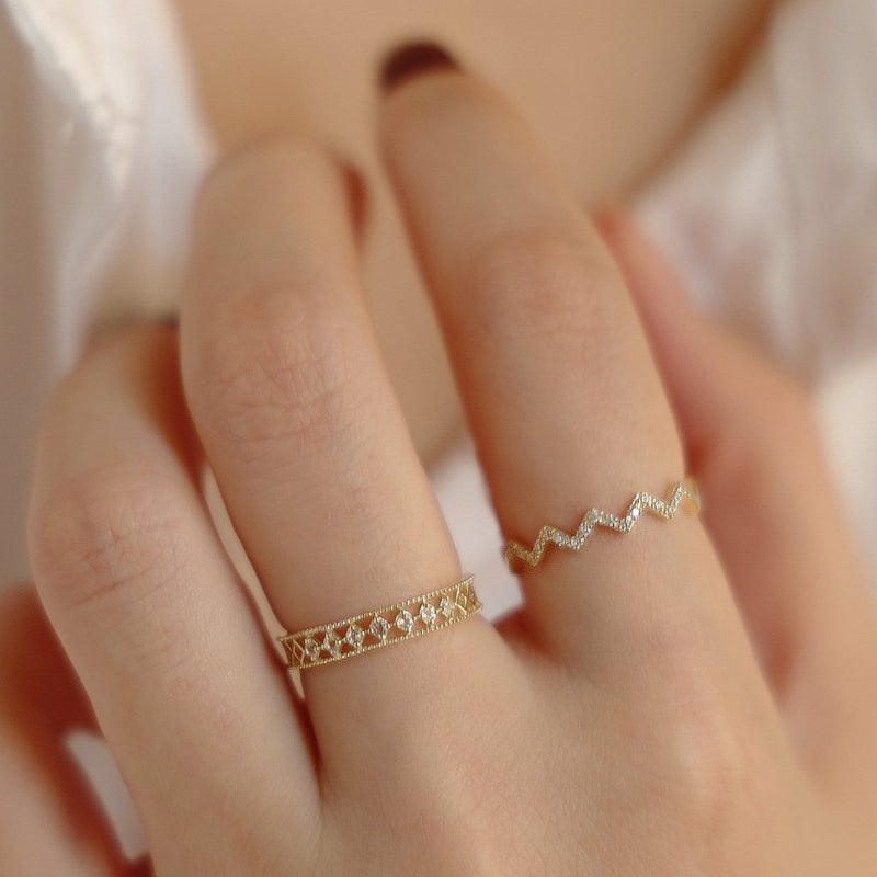 Shine Wave Gold Vermeil Ring