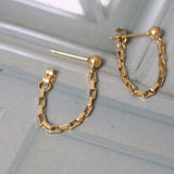 RopeChain Dangle Earring in Gold