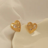 Heart Zircon Earring