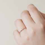 Angel Crystal Gold Vermeil Ring