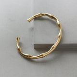 BAMBOO DESIGN 18K GOLD BANGLE