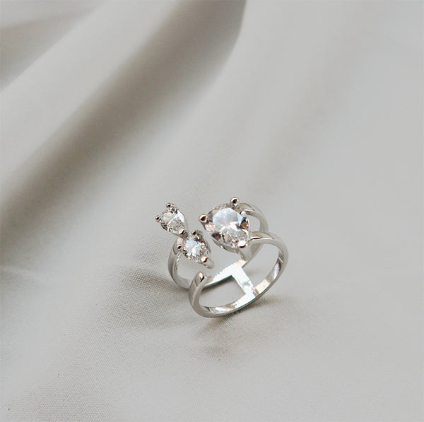 Waterdrop Zircon Ring | 925 Sterling Silver