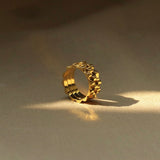 Mechanical Gold Band Ring