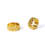 Mechanical Gold Band Ring