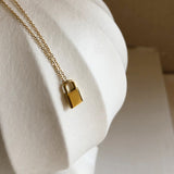 STAR LOCK 18K GOLD NECKLACE