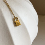 STAR LOCK 18K GOLD NECKLACE