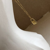 STAR LOCK 18K GOLD NECKLACE