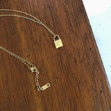 STAR LOCK 18K GOLD NECKLACE