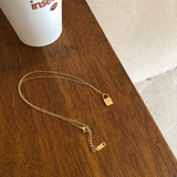 STAR LOCK 18K GOLD NECKLACE