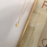 STAR LOCK 18K GOLD NECKLACE