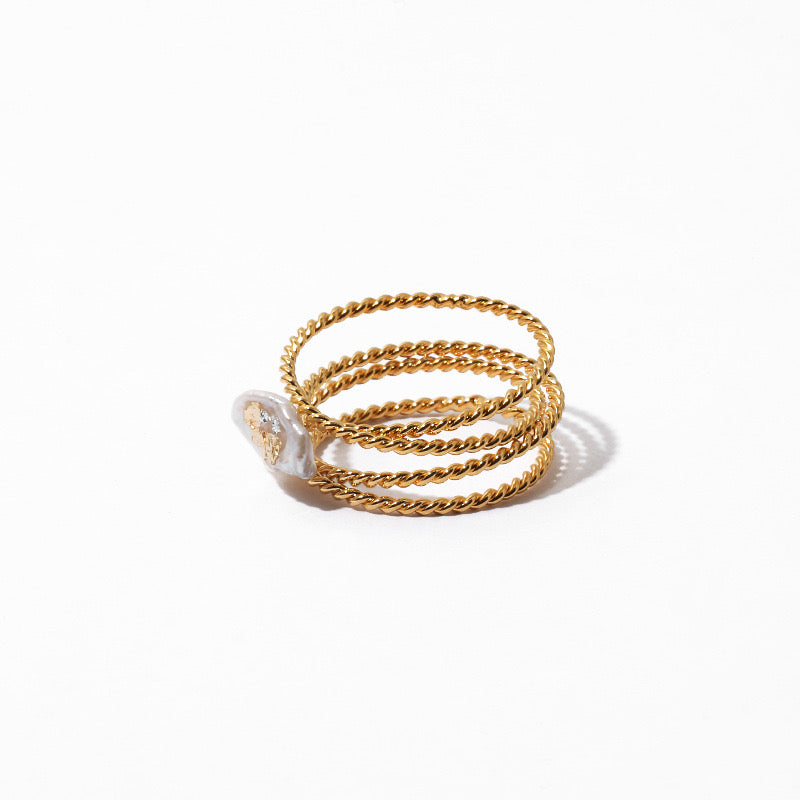 Twine Pearl Ring