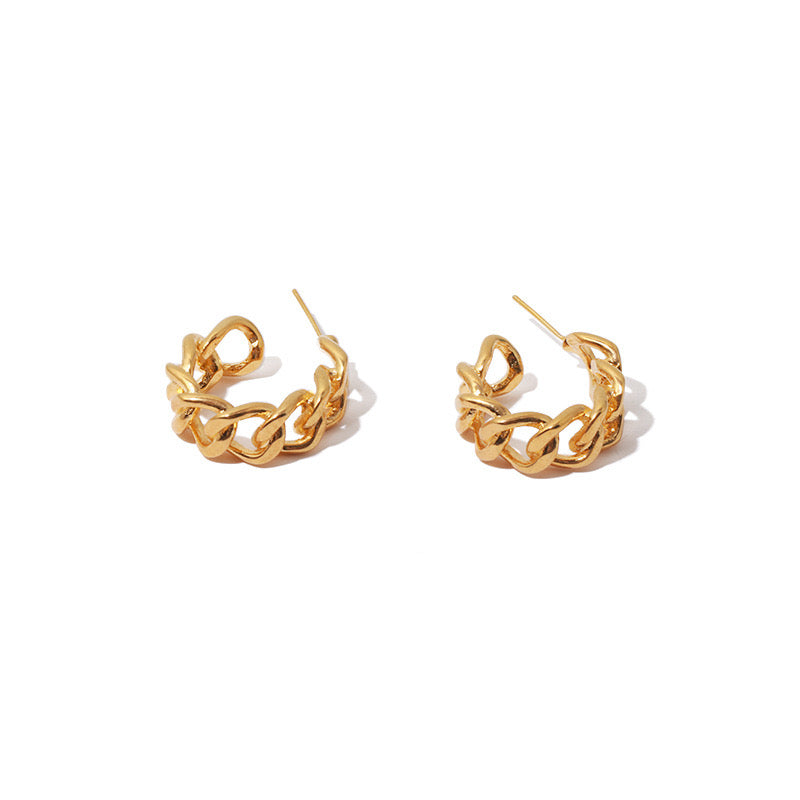 Twist Chain Earring