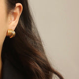 Modern City Line Earring