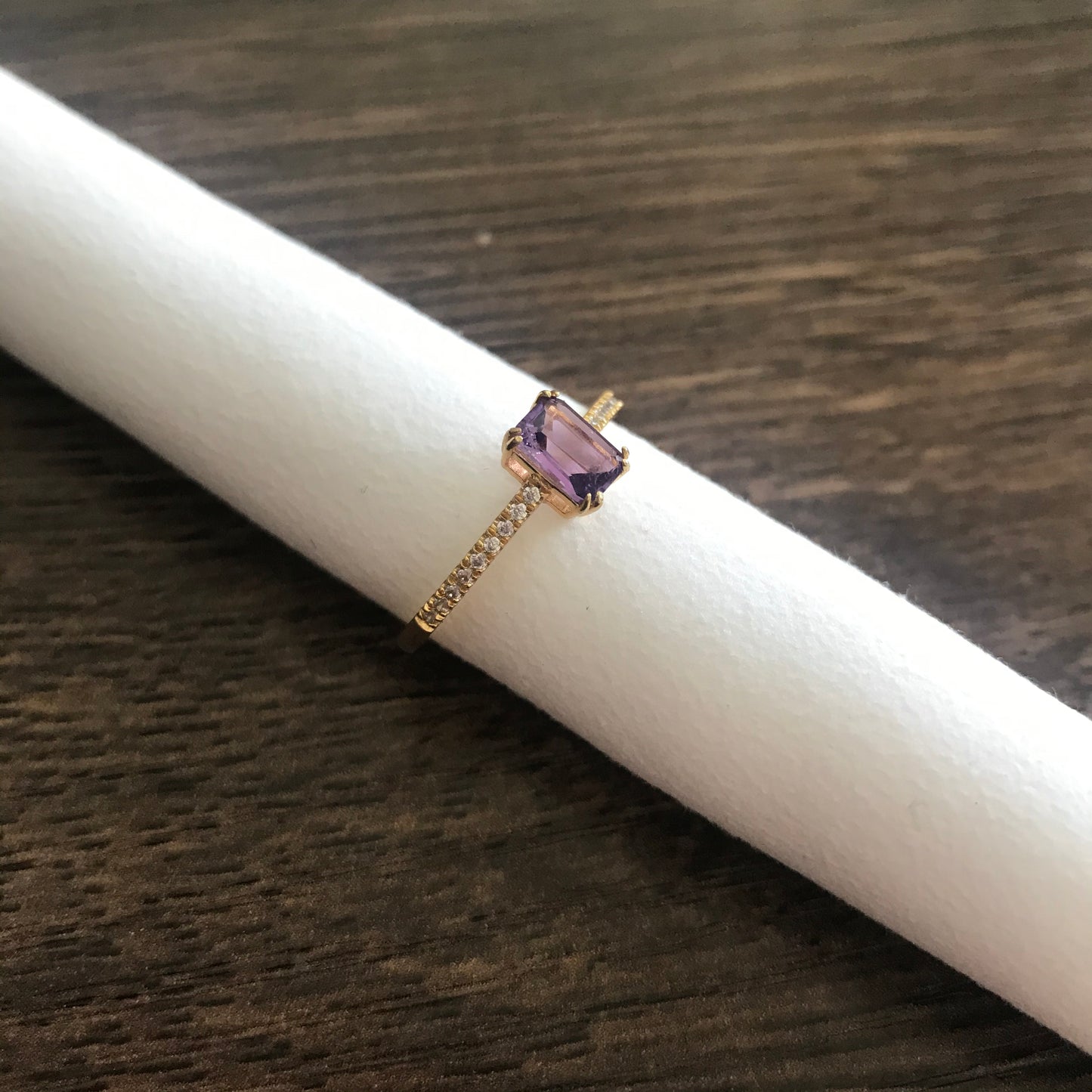 Amethyst Gold Vermeil Ring