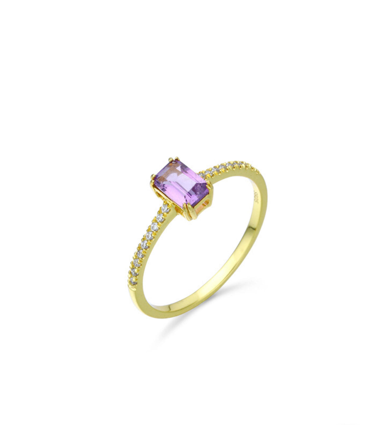 Amethyst Gold Vermeil Ring