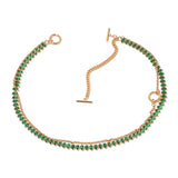 Emerald Toggle Necklace