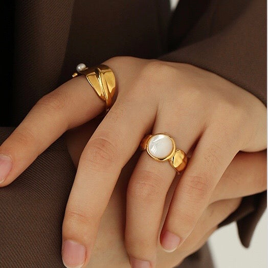 Handcraft Seashell Open Ring