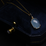 Blue Diva Aquamarine 9k Solid Gold Pendant