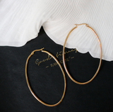 SIMPLICITY 18K GOLD HOOP EARRING