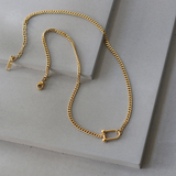 SHACKLE 18K GOLD NECKLACE