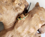 Emerald Gold Vermeil Open Ring