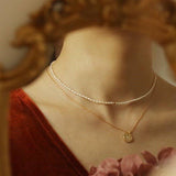 Chic Thin Pearl Chain Necklace