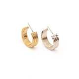 C-Shaped Three layers Earring