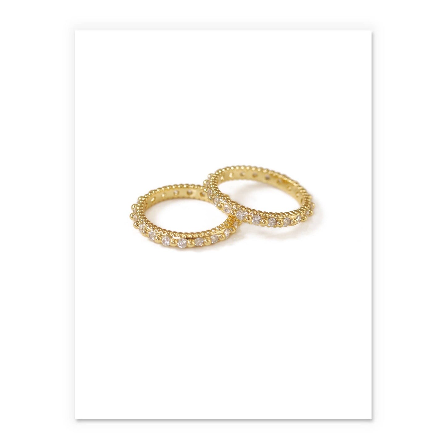 Stackable Thin Zircon Ring